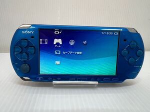 SD1698-250122-035【中古】PSP-3000 PCH-3000 本体 バイラントブルー 動作確認済み 初期化済み プレイステーションポータブル