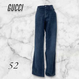 GUCCI グッチ　コーデュロイカジュアルパンツ　ネイビー　紺　イタリア製 3059