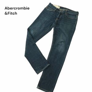 Abercrombie&Fitch アバクロンビー＆フィッチ SUPER SKINNY 加工 ストレッチ スキニー デニム パンツ ジーンズ Sz.30 メンズ　A4B02876_6#R