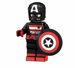 1体 マーベル キャプテンアメリカ アベンジャーズ　ミニフィグ LEGO 互換 ミニフィギュア f