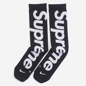 Supreme/Nike Lightweight Crew Socks (1 Pack)　黒26.0-27.5cm　シュプリーム/ナイキ ライトウエイトクルーソックス（1パック）