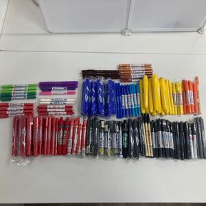 【大量ペン136本セット】三菱 TOMBO ZEBRA ぺんてる JOINTEX magicink 文房具 筆記用具 マジック チェックペン マーカー 油性 水性 文具