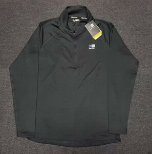 新品　カリマー　Karrimor　ロング スリーブ　1/4 Zip 長袖　ランニング　ブラック 長袖Tシャツ Running　L