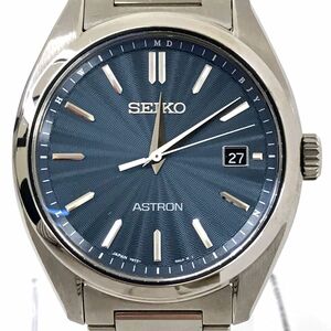 美品 SEIKO セイコー ASTRON アストロン 腕時計 SBXY031 電波ソーラー アナログ カレンダー チタン チタニウム コレクション 動作確認済み