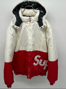 Supreme/シュプリーム/16AW Sideline Side Logo Parka Jacket/サイズ M/サイドライン ロゴ パーカー ジャケット/白×赤/USED