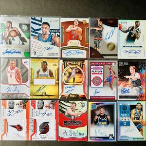 Panini NBAカード 直筆サインカード 15枚セット RC prizm auto basketball Rookie autographs Montrezl Harrell Kenneth Faried 