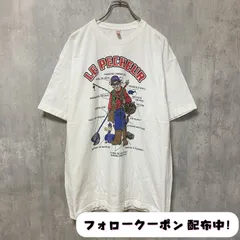 古着 used　半袖プリントTシャツ　白　ホワイト　デザイン　個性的　クルーネック　春夏服　ビッグシルエット　オーバーサイズ