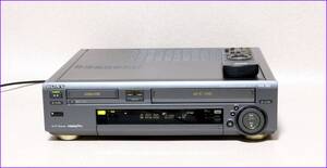 SONY Hi8/VHS Wデッキ 【 WV-H4 】 専用リモコンCD版説保証付完動美品