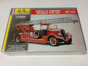 エレール 1/24 フランス ハシゴ 消防車 103 ドライエタイプ Camion Pompiers Bonneville Heller 80780 