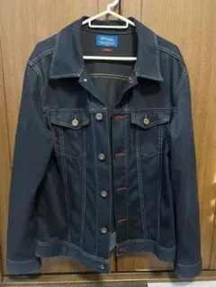 ワークジャケット　RUNDENIM　デニム　メンズ　L　ストレッチ　Navy