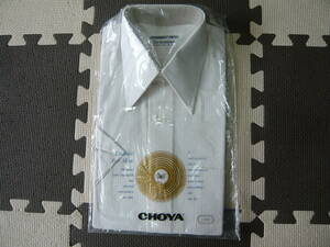 CHOYA　SHIRTのPERMANENT PRESS　半袖シャツ　新品、未使用品　生地ポリエステル65、綿35％ サイズ表記36　蝶屋シャツ