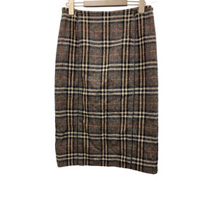 Burberry London Check Wool Knee-Length Skirt Size 40