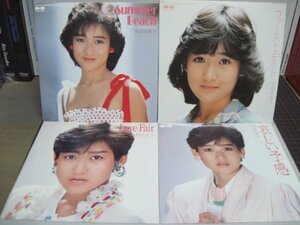 7” 岡田有希子４枚セット // ファースト・デイト / Summer Beach / 哀しい予感 / Love Fair - (records)伝説のアイドル