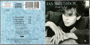 Ian McCulloch / Proud To Fall　レア・ドイツ盤8cm シングルＣＤ Echo & The Bunnymen イアン・マッカロク