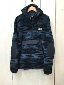 THE NORTH FACE ノースフェイス ハーフジップ フリースパーカー ボアフリース 迷彩 フリースジャケット メンズM 良品綺麗