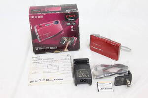 【外観美品】【元箱付き】フジフィルム Fujifilm Finepix Z950EXR レッド 5x バッテリーチャージャー付き コンパクトデジタルカメラ M1440