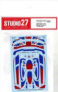 【STUDIO27】1/24 Senna XP Dress Up decal “British #8”