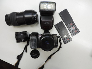 ★ＭＩＮＯＬＴＡ　α８７００ｉ★　AF 100-300・AF LENS 50MACRO・Mx-AF 2X ・ストロボ　　フィルムカメラ　　 中古品・ジャンク扱い