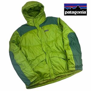 美品 希少 Patagonia パタゴニア ダウンパーカ サイズL グリーン ダウンジャケット 07AW クリーニング済み 秋冬 肉厚 アウトドア A2548