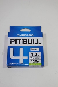 SHIMANO シマノ PITBULL ピットブル4 1.2号 27.0 12.2kg 150m ライムグリーン 新品 (R604