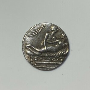 Y465 古代ギリシア 銀貨 直径約19.62mm 重量約3.3g