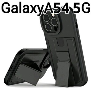 GalaxyA54 ケース　ブラック　黒　スタンド付き