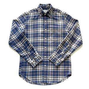 美品 J.CREW Long sleeve Plaid shirt ジェイクルー ロングスリーブ チェックシャツ モーリシャス製 MADE IN MAURITIUS COTTON100% 長袖