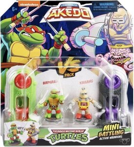 LEGENDS OF AKEDO アケド タートルズ ラファエロ vs クランゲ フィギュア moosetoys TMNT ミュータントタートルズ プレイセット