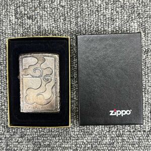 ☆155. ZIPPO ジッポ オイルライター 喫煙具 火花あり 現状品 箱付き