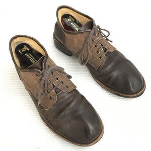 キャサリンハムネット/KATHARINE HAMNETT☆本革/チャッカ/ショートブーツ【S(24.5-26.0/茶/brown】靴/ハンドメイド/Leather/shoes◇bA-067