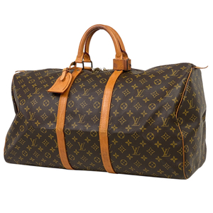 ルイ・ヴィトン Louis Vuitton キーポル 55 ハンドバッグ 旅行 ビジネス ボストンバッグ モノグラム ブラウン M41424 レディース 【中古】