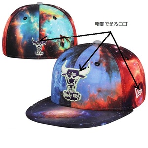 New Era ニューエラ NBA Chicago Bulls シカゴ ブルズ Galaxy キャップ （Hardwood Classic) Size 7 5/8.