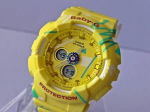 新品★ カシオ ベビーＧ ★BA-120SC-9AJF★ GEOMETRICデザイン BABY-G　イエロー　トロピカルカラー