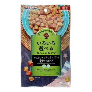 ドギーマン ドギースナックバリュー かぼちゃ＆さつまいも入彩りキューブ 80g 犬用おやつ