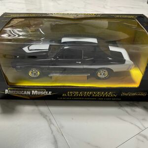 《箱付き》【1/18スケール】1970 CHEVELLE BALDWIN MOTION American Muscle ミニカー 模型 コレクション放出 メタルダイキャストChevy