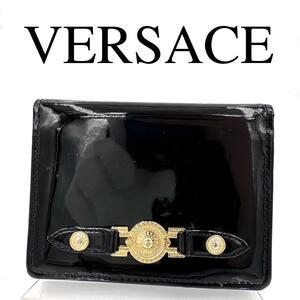 VERSACE ヴェルサーチ カードケース パスケース サンバースト エナメル