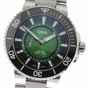 オリス ORIS 7734 アクイス オリス ハンガン リミテッドエディション 自動巻き メンズ 美品 箱・保証書付き_821573