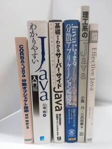 6冊『わかりやすいJava』『Javaによる分散アプリケーション開発』『CORBAとJava分散オブジェクト技術』『理工系のJava』『Effective Java』