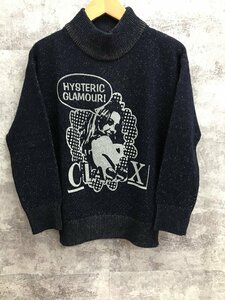 HYSTERIC GLAMOUR ヒステリックグラマー ハイネックプルオーバーニット セーター レディース【4307-004】