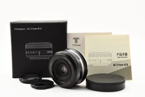 美品 TTArtisan AF 27mm F2.8 Fujifilm Xマウント 銘匠光学 元箱【動作確認済】#6830