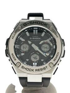 CASIO◆ソーラー腕時計・G-SHOCK/デジアナ/グレー/ブラック/GST-W110-1AJF/002A041A