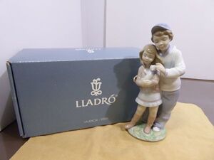 LLADRO/リヤドロ　hermanitos con suerte Bonding sidlings　兄弟　猫　箱有り　622J