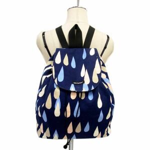 ◇marimekko NIPPU PISAROI ピサロイドロップ模様 リュック サック ディパック バックパック コットンキャンバス マリメッコ レディース