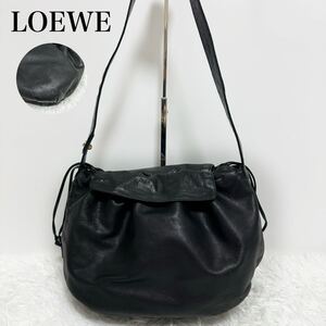 美品！LOEWE ロエベ　ショルダーバッグ　アナグラム　肩がけ　ナッパレザー