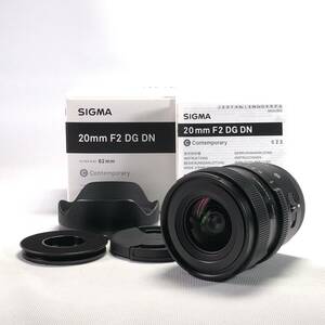 1スタ SIGMA 20mm F2 DG DN シグマ ソニー Eマウント 単焦点 レンズ 良品 1円 24F ヱOA4