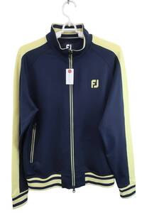 【美品】FOOTJOY(フットジョイ) トラックジャケット ネイビー メンズ M ゴルフ用品 2412-0117 中古