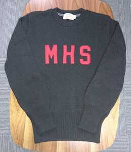 旧マッコイ ◆「クルーネックセーター MHS」◆ 38サイズ ◆ 未着用 ◆ MAYWOOD HIGH SCHOOL ◆SWEATER◆THE REAL McCOY