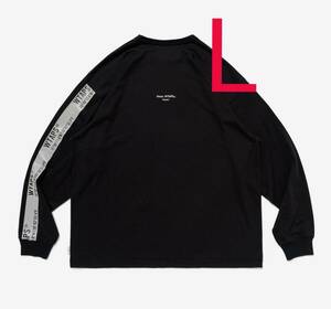 L 即発送 24AW WTAPS ISSUE / LS / CTPL BLACK ダブルタップス イシュー ロングスリーブ ティー ブラック 長袖 Tシャツ ロンT テープ ロゴ