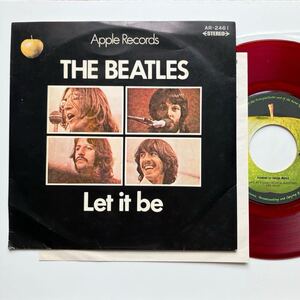 JPN ORIG◆赤盤(Red Wax)◆美盤◆EP◆The Beatles(ビートルズ)「Let It Be」◆1970年 AR-2461◆John Lennon ジョン・レノン UK ROCK LP