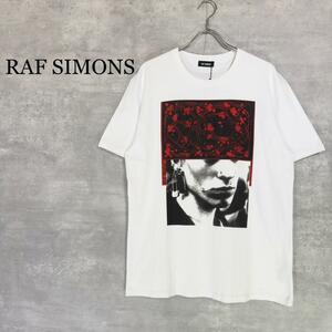 『RAF SIMONS』ラフシモンズ (L) グラフィックプリント半袖Tシャツ